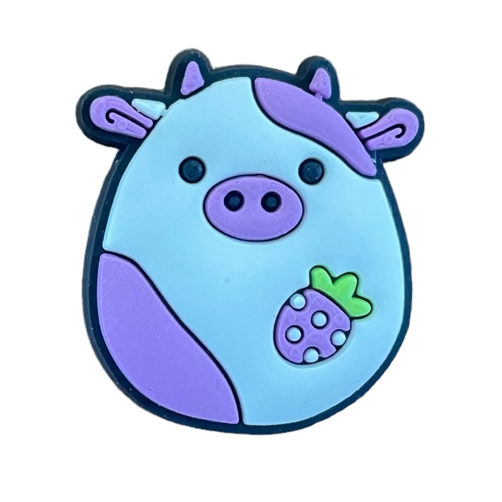 Cow Squishmallow Croc Charm